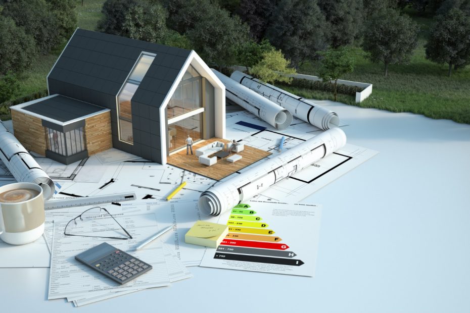Energieeffizientes bauen von Häusern